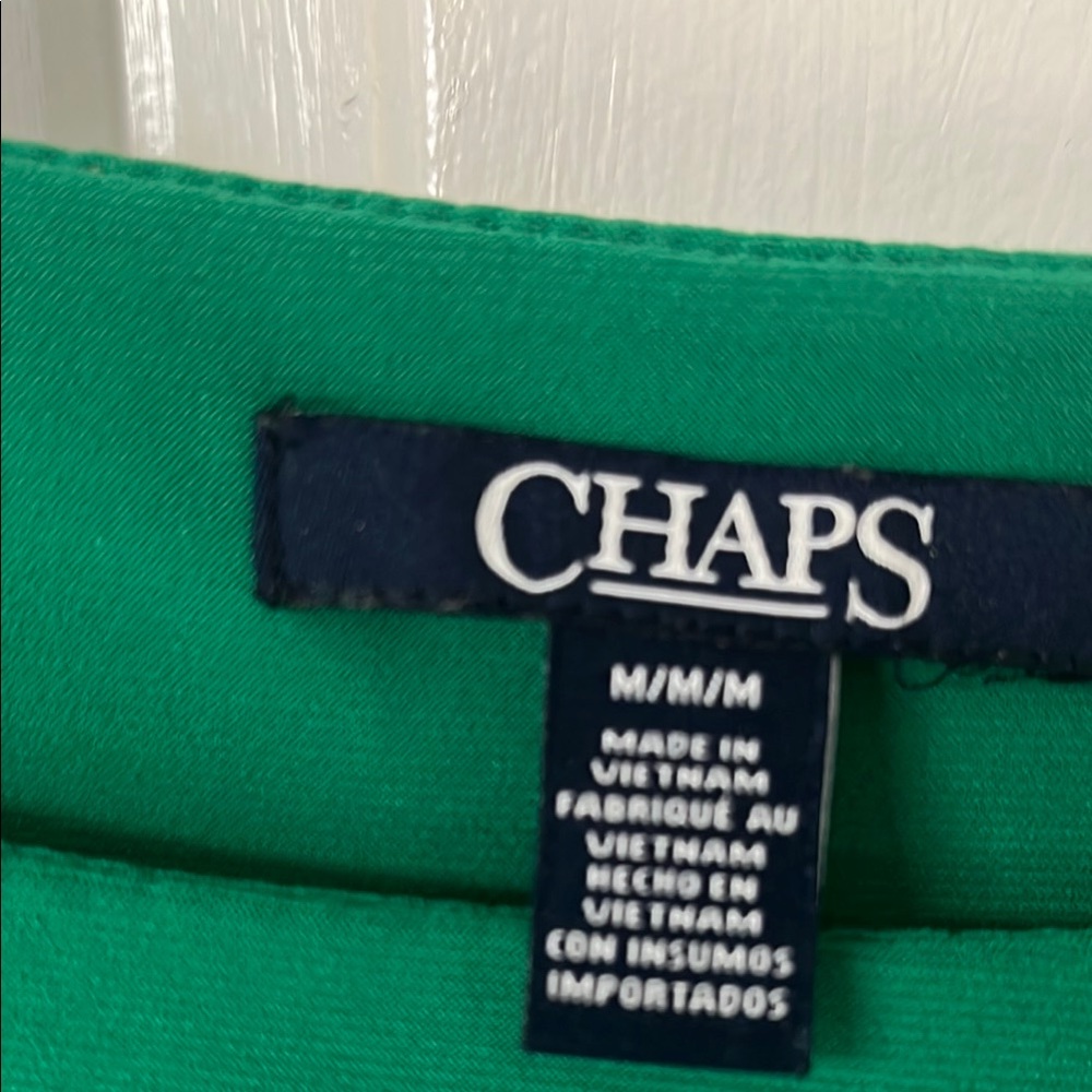Chaps Green and Black Women's Dress - Picture 2 of 2
